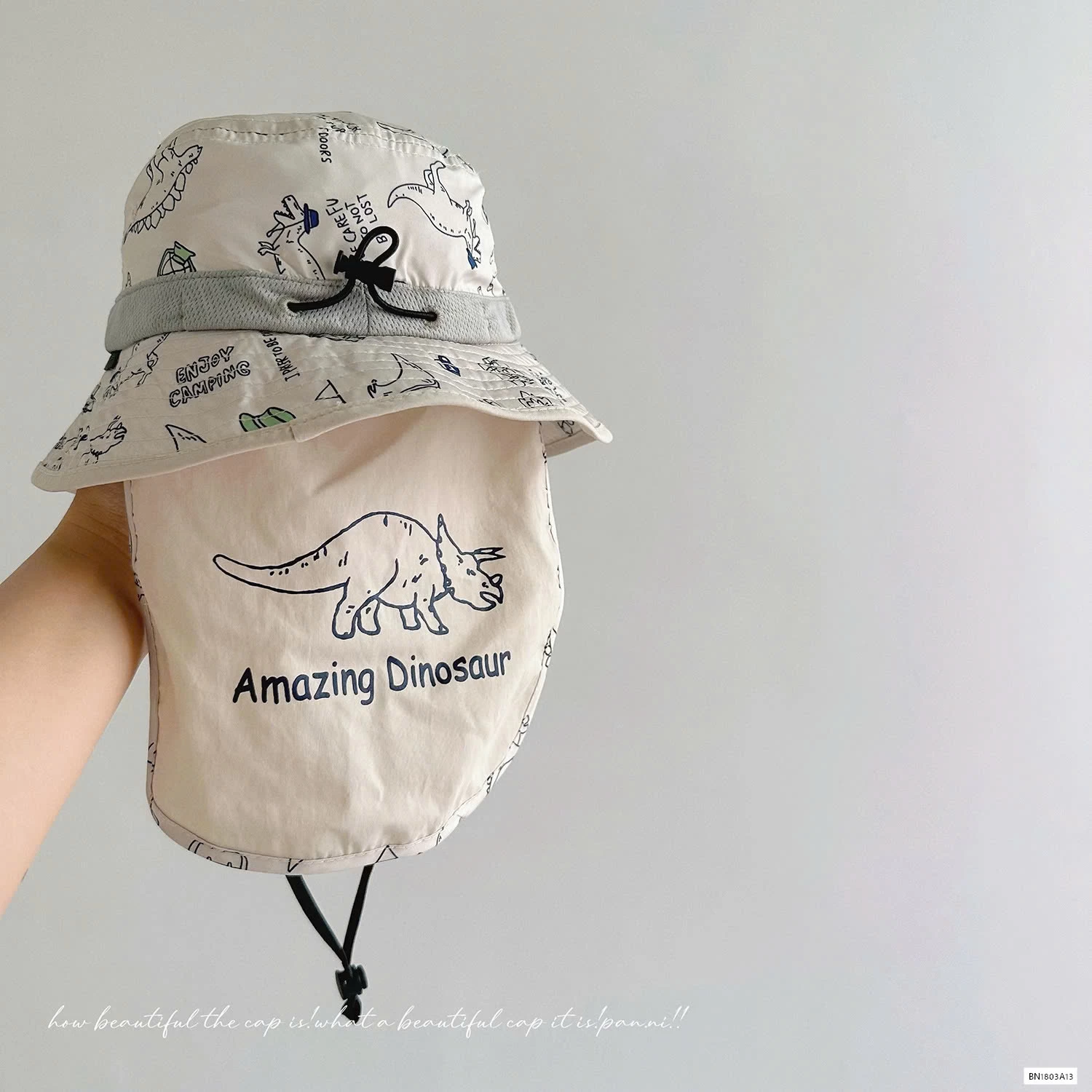 MŨ CHỐNG NẮNG KÈM VẠT CHE KHỦNG LONG