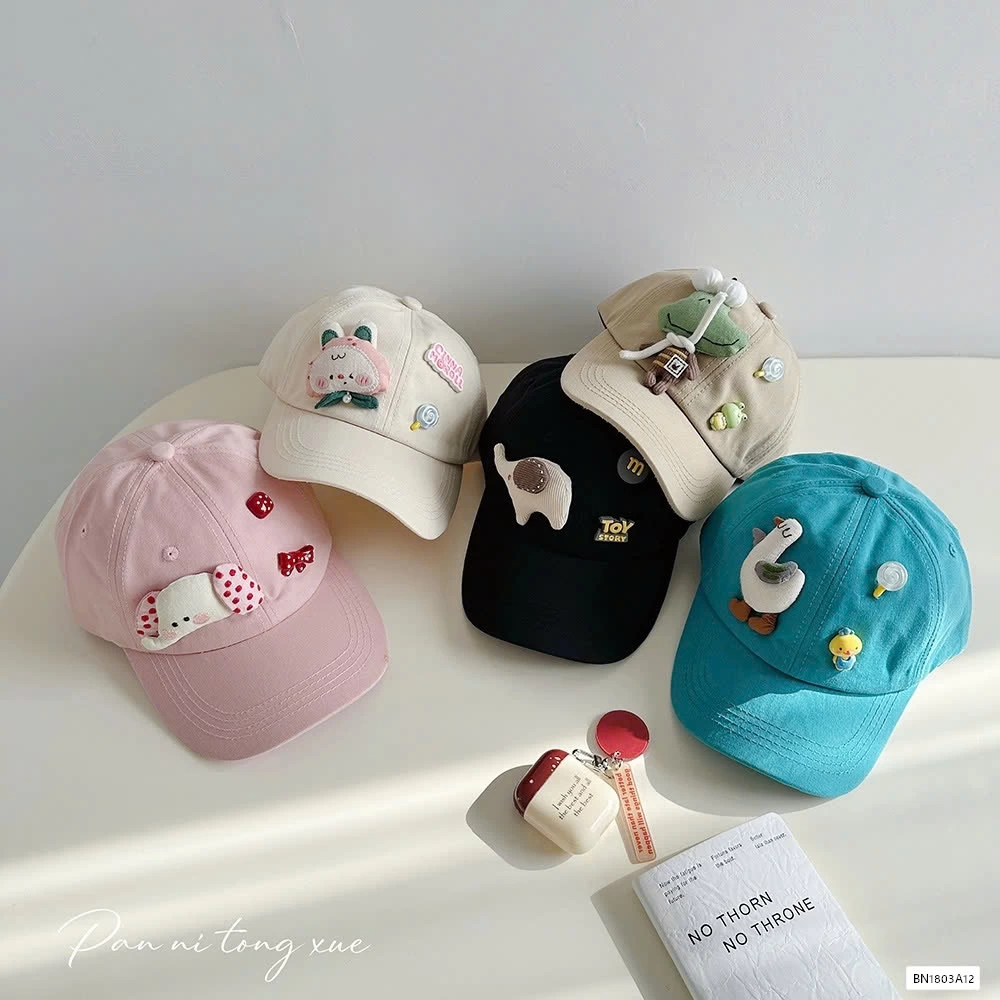 MŨ KẾT GẮN GẤU BÔNG