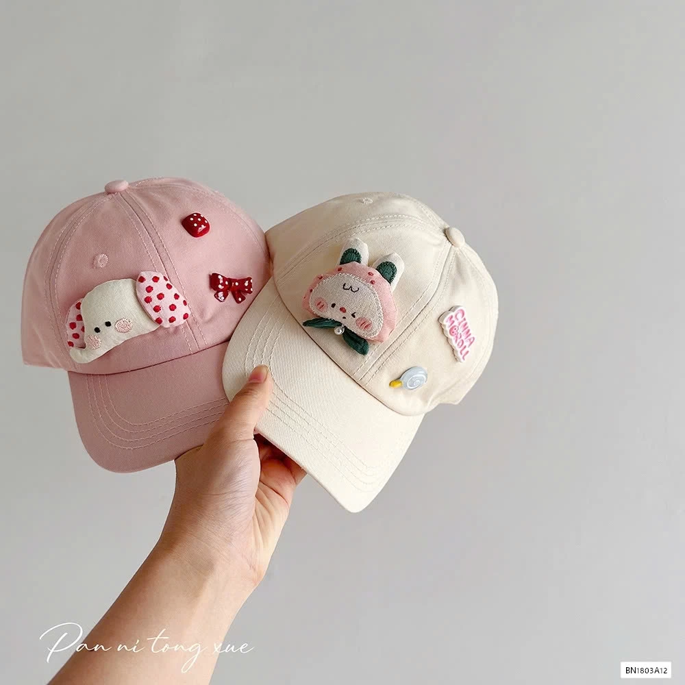 MŨ KẾT GẮN GẤU BÔNG