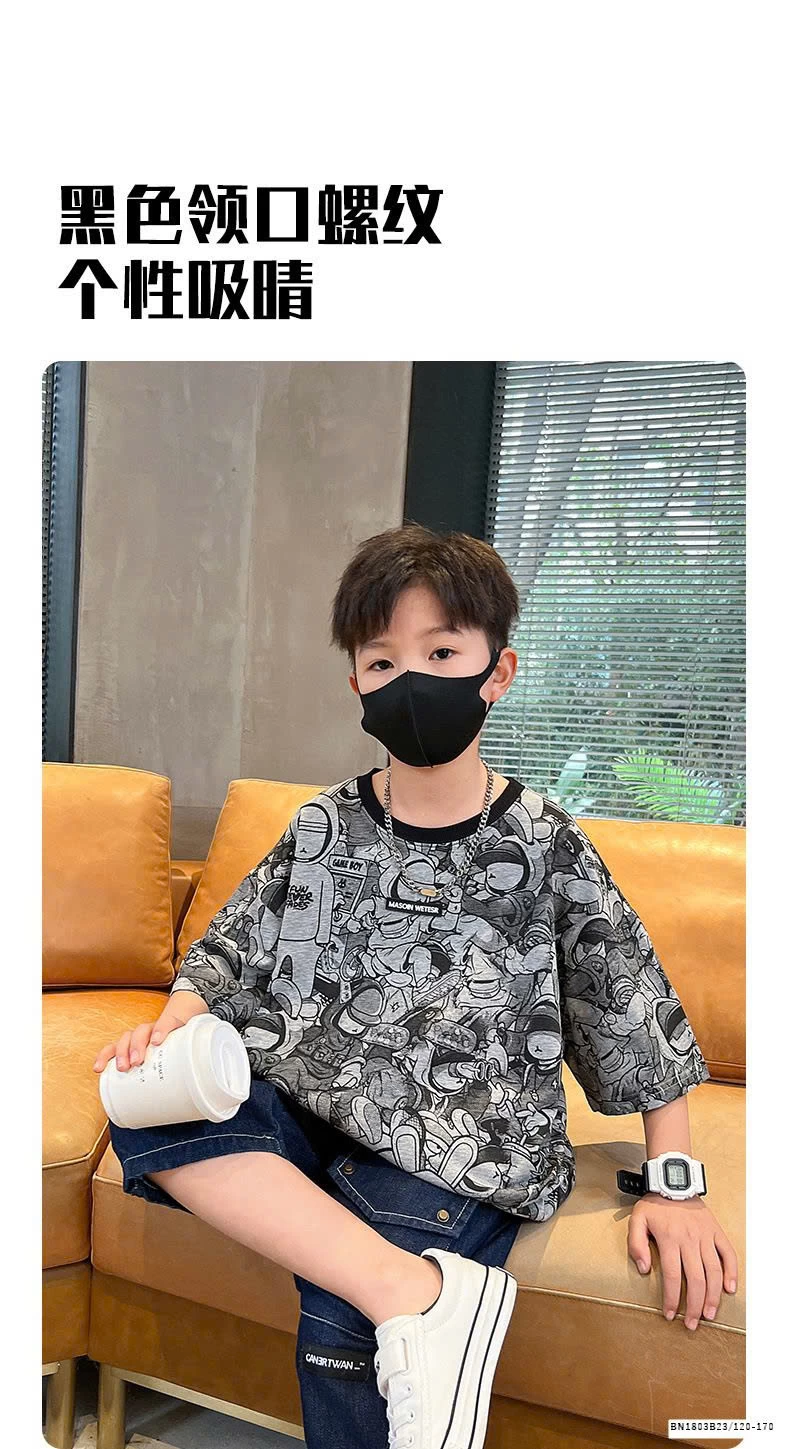 ÁO THUN HỌA TIẾT  TRẮNG ĐEN SIZE ĐẠI