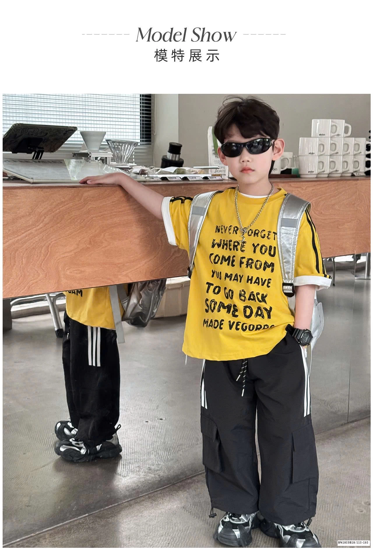 ÁO THUN VÀNG IN CHỮ CÁ TÍNH