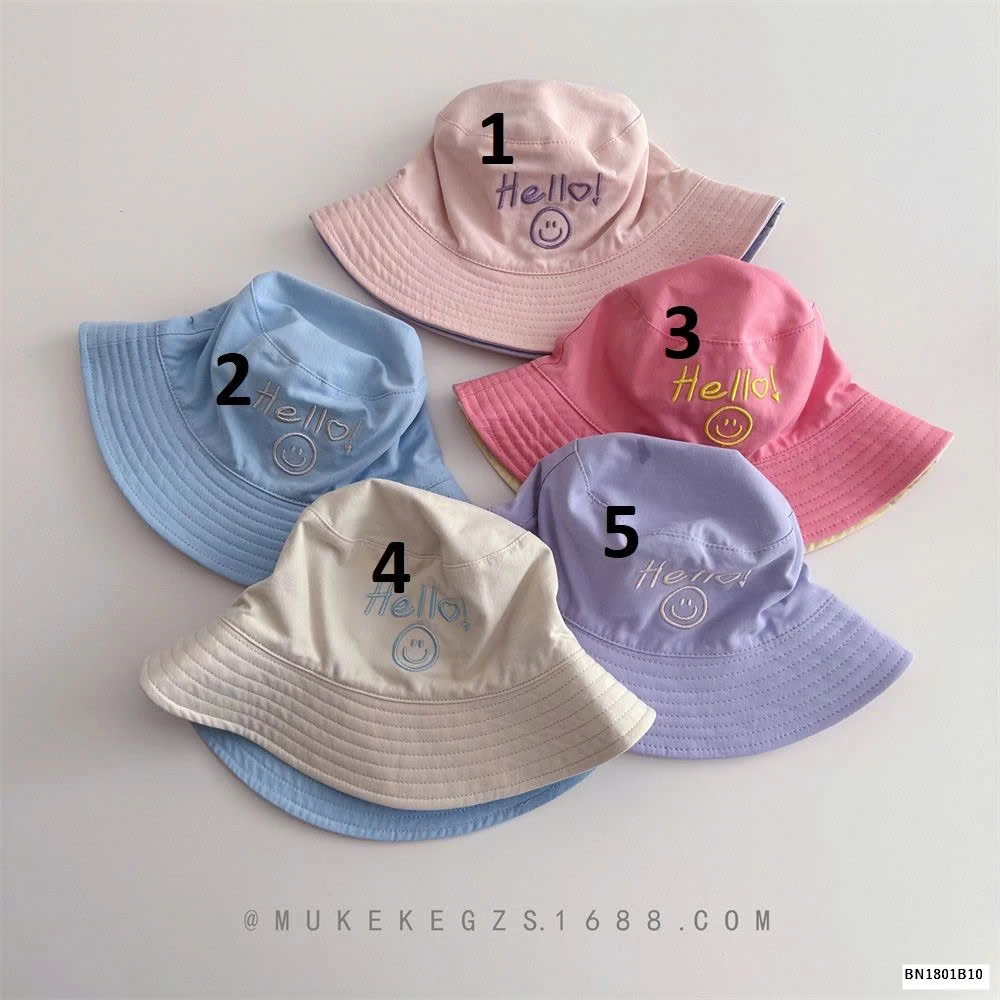 MŨ BÈO 2 MẶT DỄ THƯƠNG BÉ GÁI