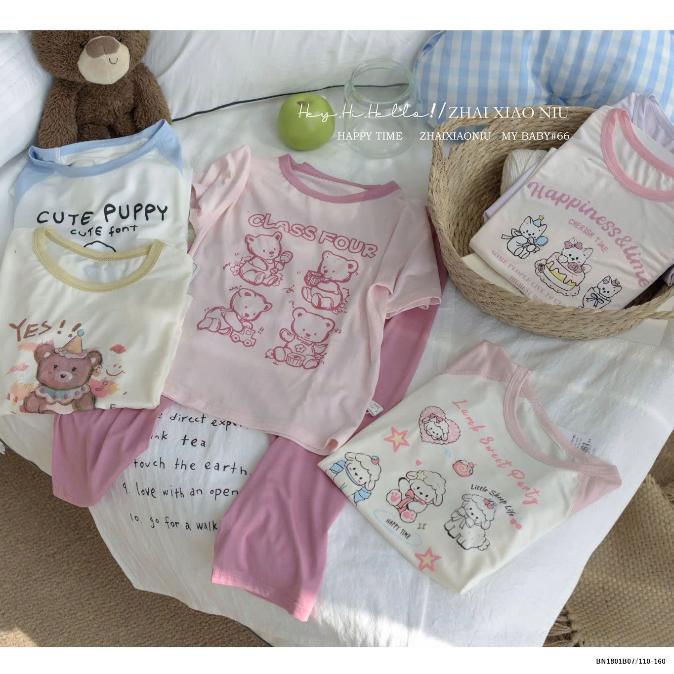 Bộ mặc nhà hàn quốc cho bé