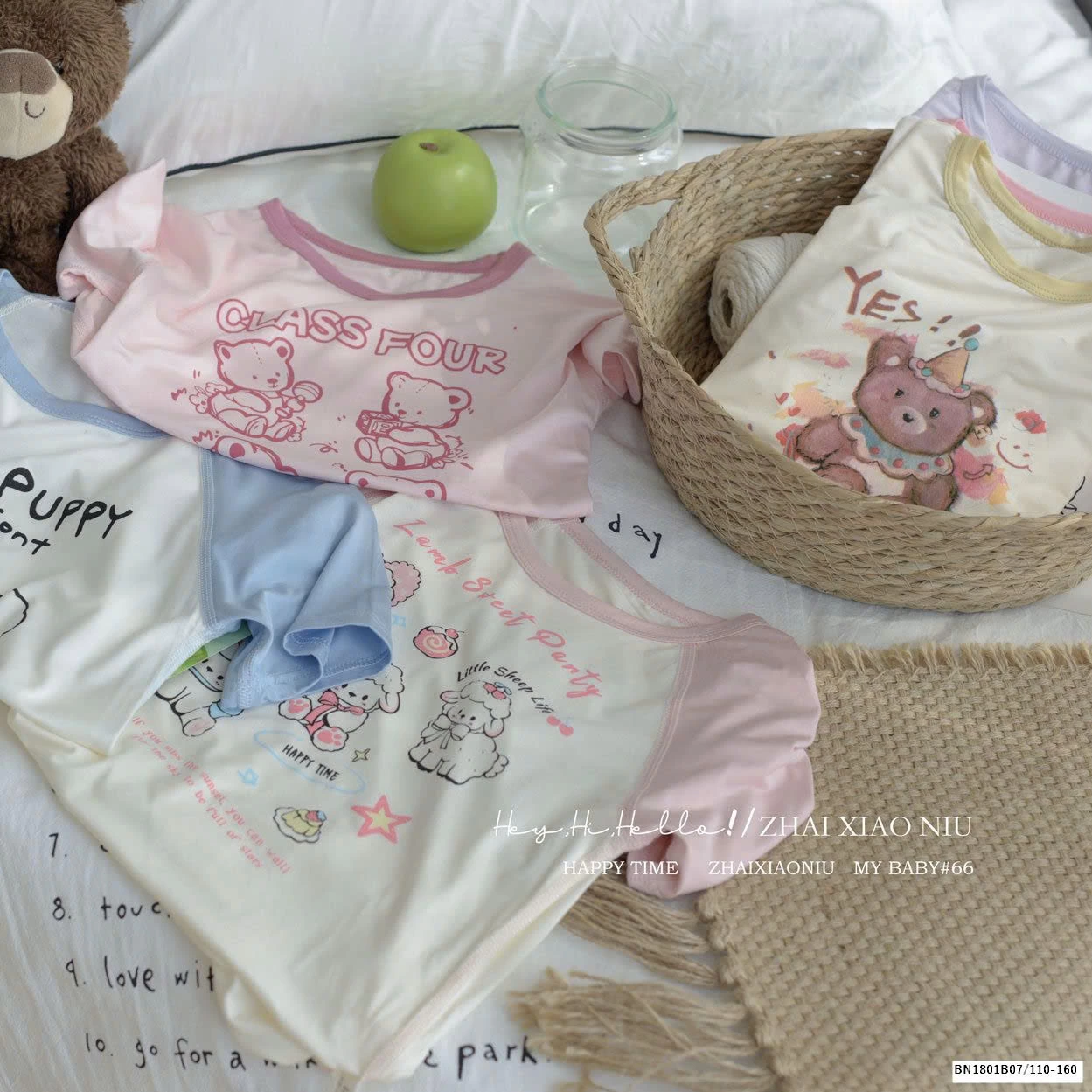 Bộ mặc nhà hàn quốc cho bé