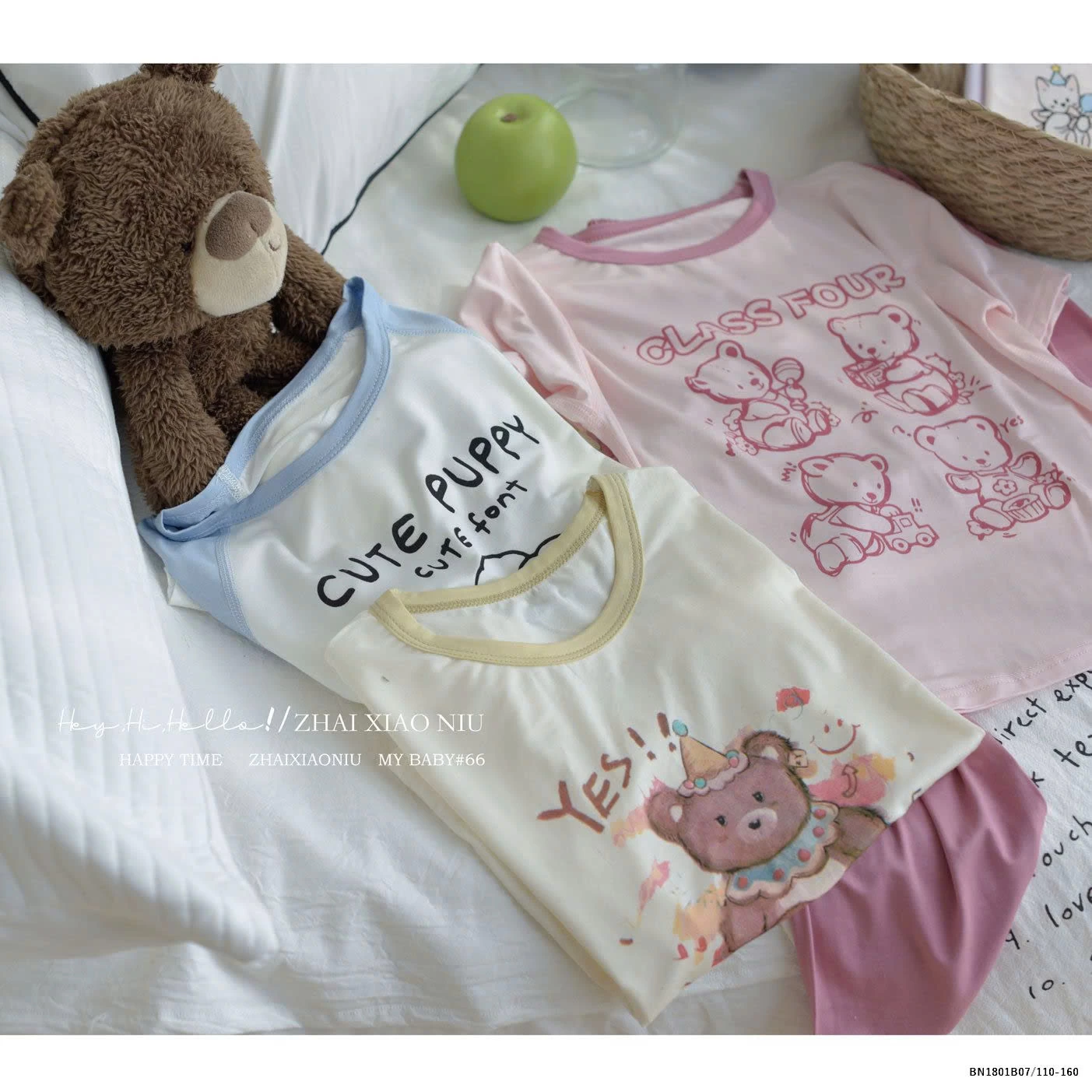 Bộ mặc nhà hàn quốc cho bé