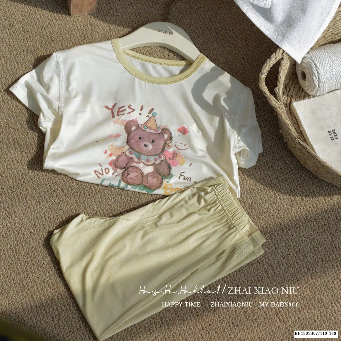 Bộ mặc nhà hàn quốc cho bé