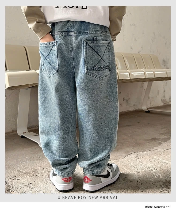 JEANS SUÔNG IN SỐ NỔI