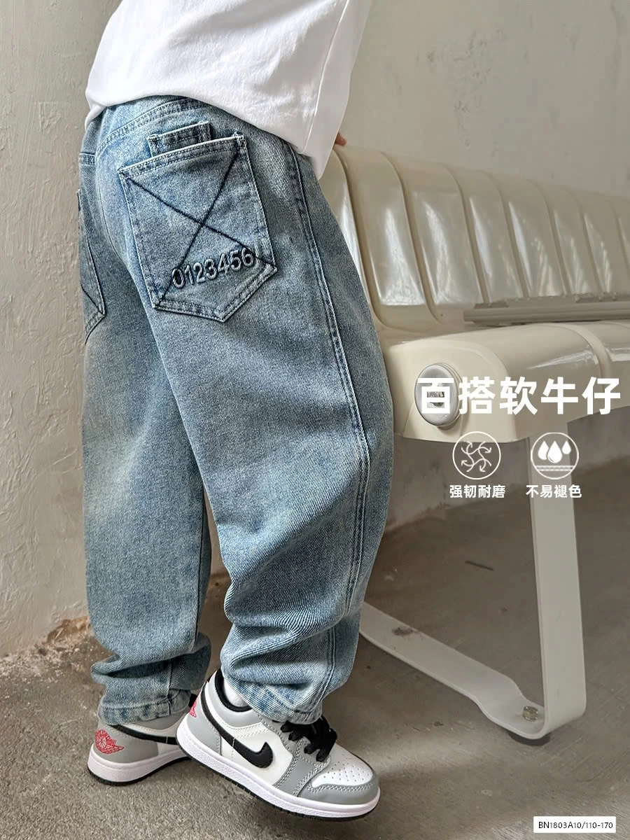JEANS SUÔNG IN SỐ NỔI