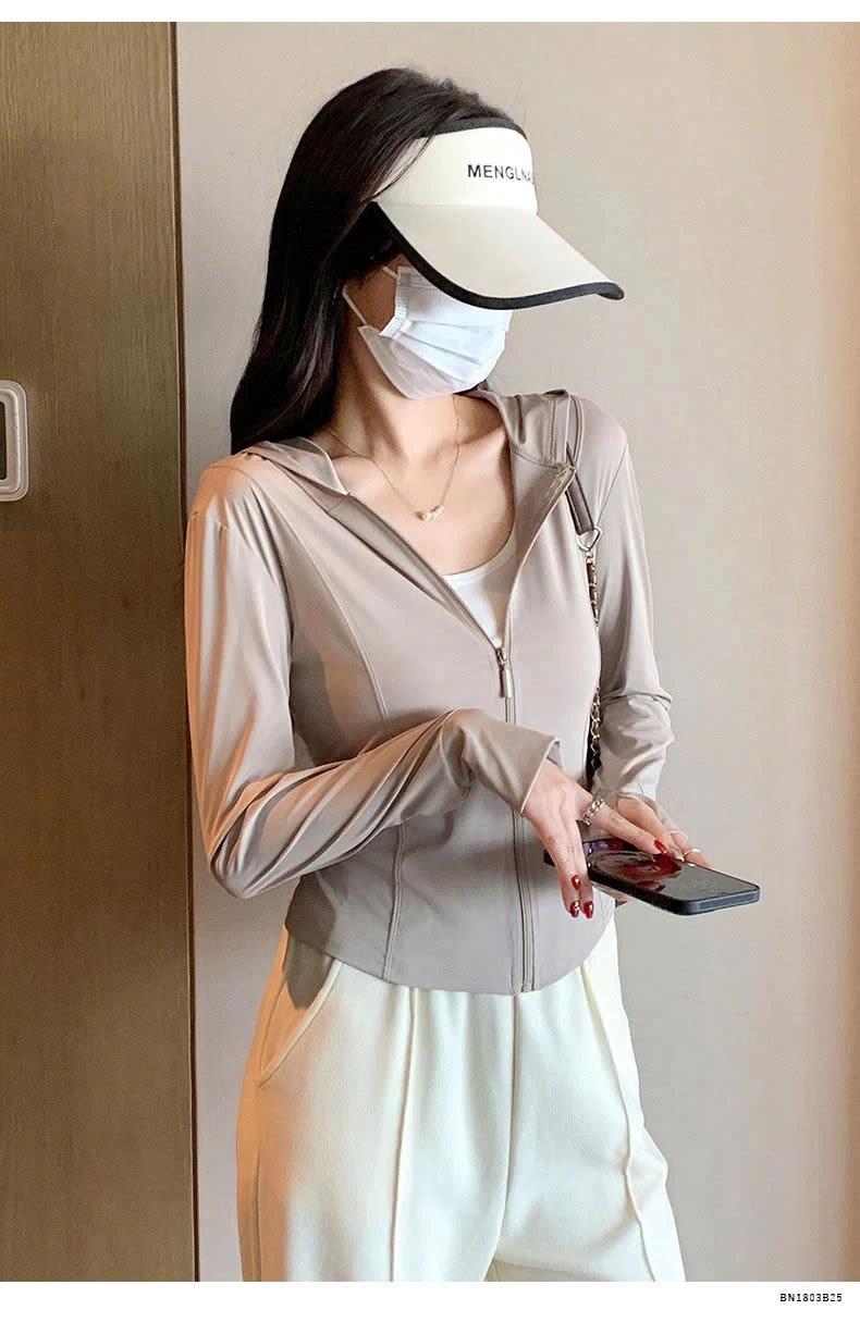 ÁO KHOÁC MỎNG CHỐNG NẮNG DÁNG NGẮN