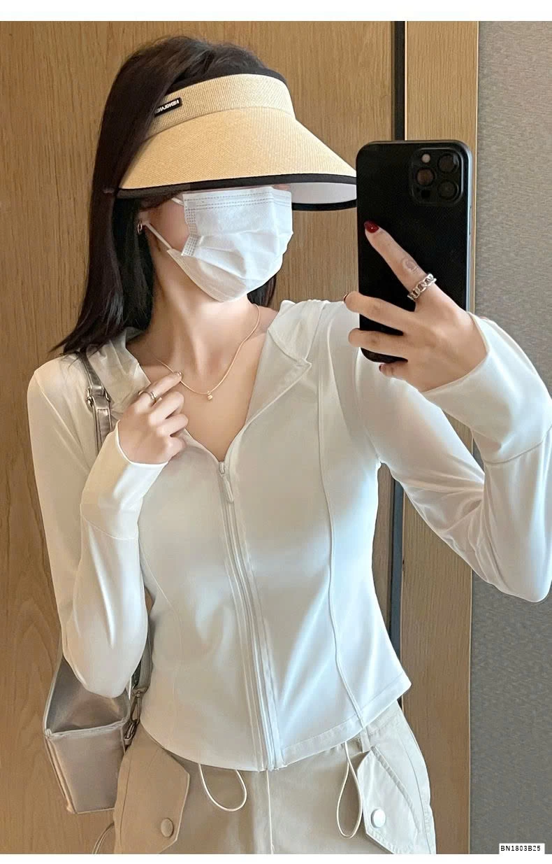 ÁO KHOÁC MỎNG CHỐNG NẮNG DÁNG NGẮN