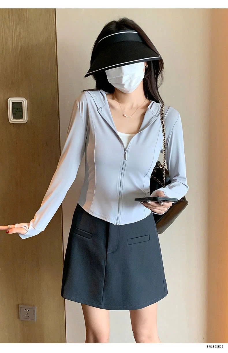 ÁO KHOÁC MỎNG CHỐNG NẮNG DÁNG NGẮN