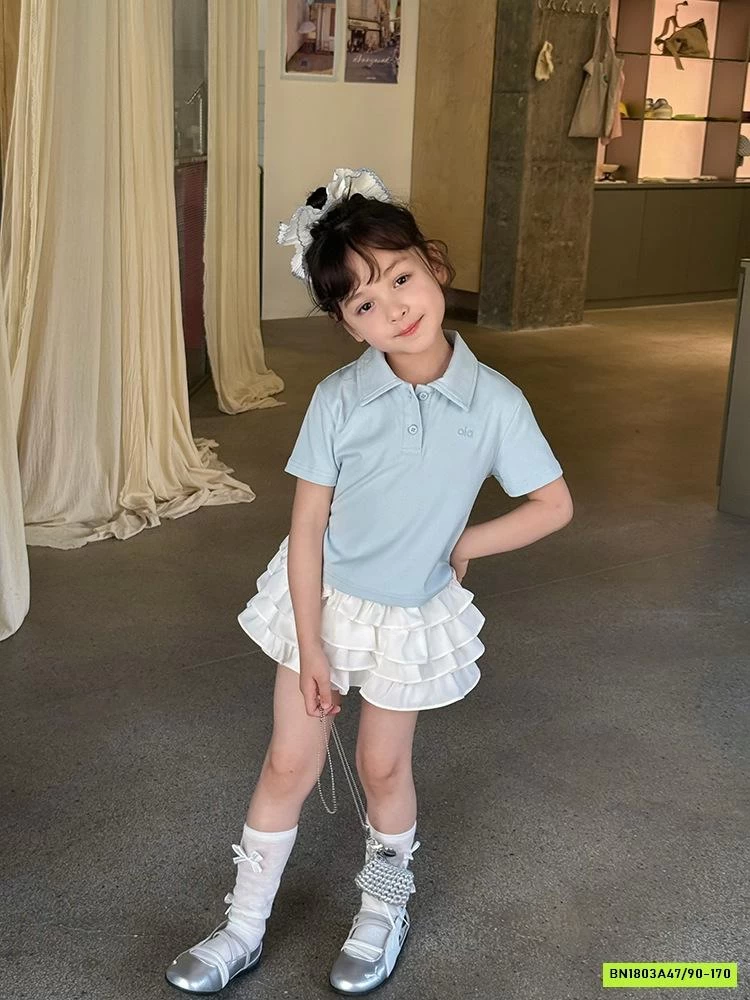 POLO CROPTOP THÊU OLA 25D156 AMBB