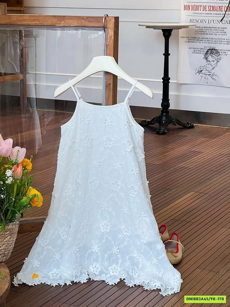 ĐẦM 2 DÂY THÊU NỔI 25B004 AMBB