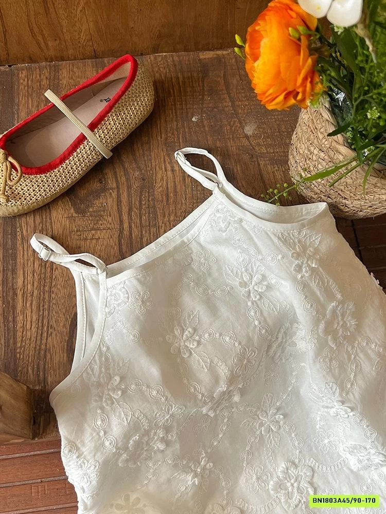 ĐẦM 2 DÂY THÊU NỔI 25B004 AMBB