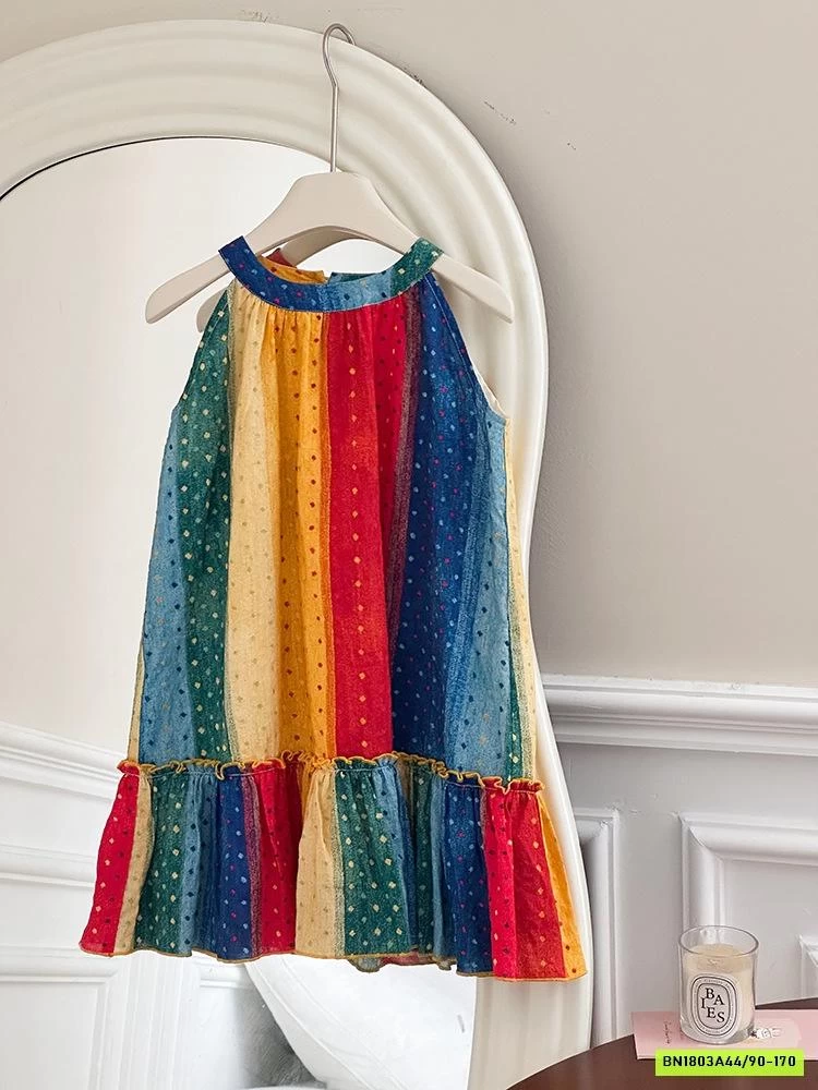 ĐẦM MAXI ĐUÔI CÁ CỔ YẾM 25D078 AMBB