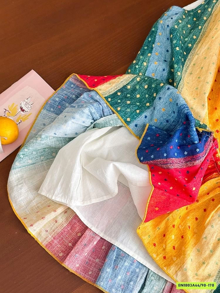 ĐẦM MAXI ĐUÔI CÁ CỔ YẾM 25D078 AMBB