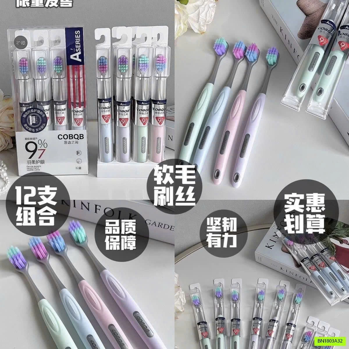 HỘP 12 BÀN CHẢI XHASON XUẤT MỸ