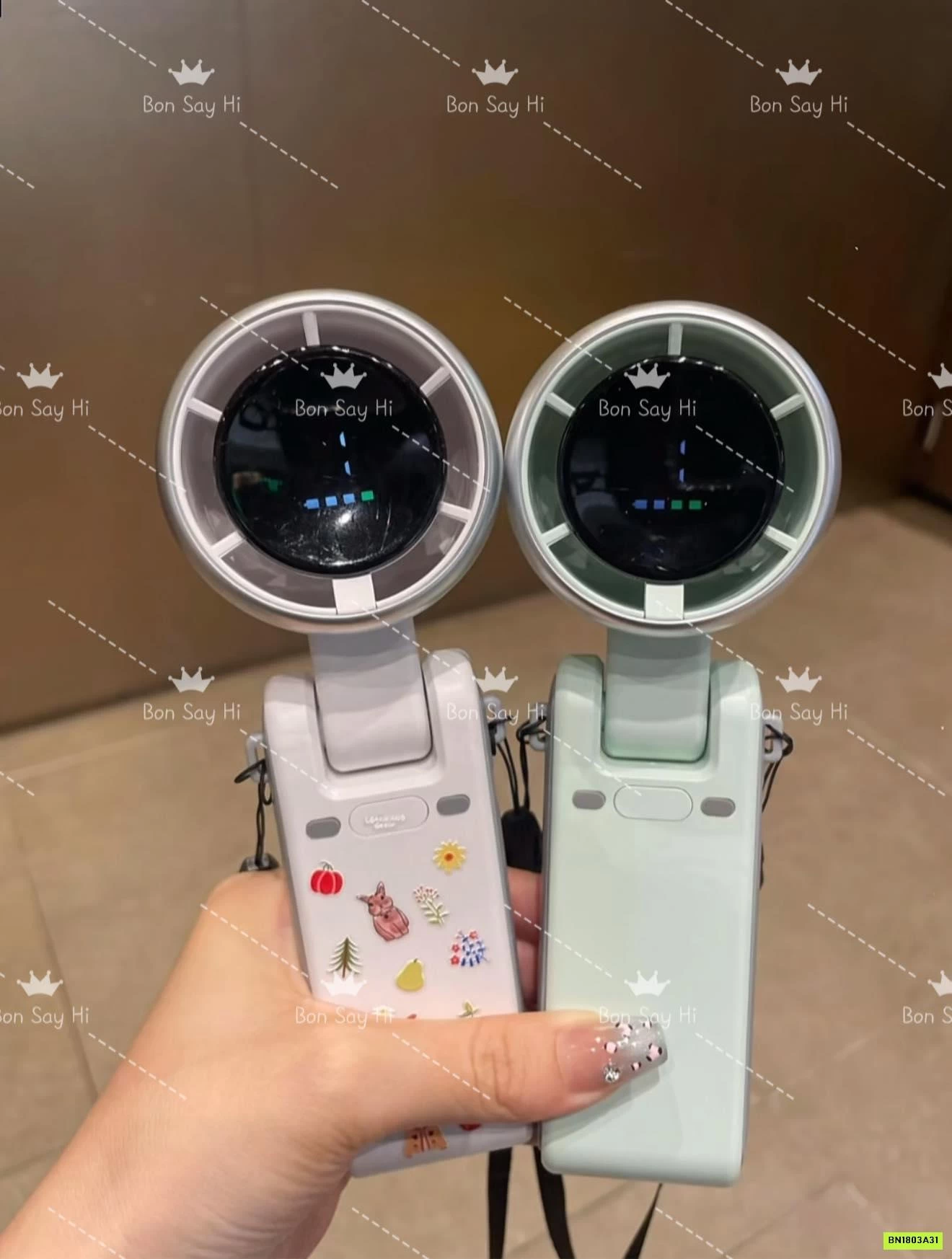 QUẠT MINI GẤP GỌN ĐEO CỔ