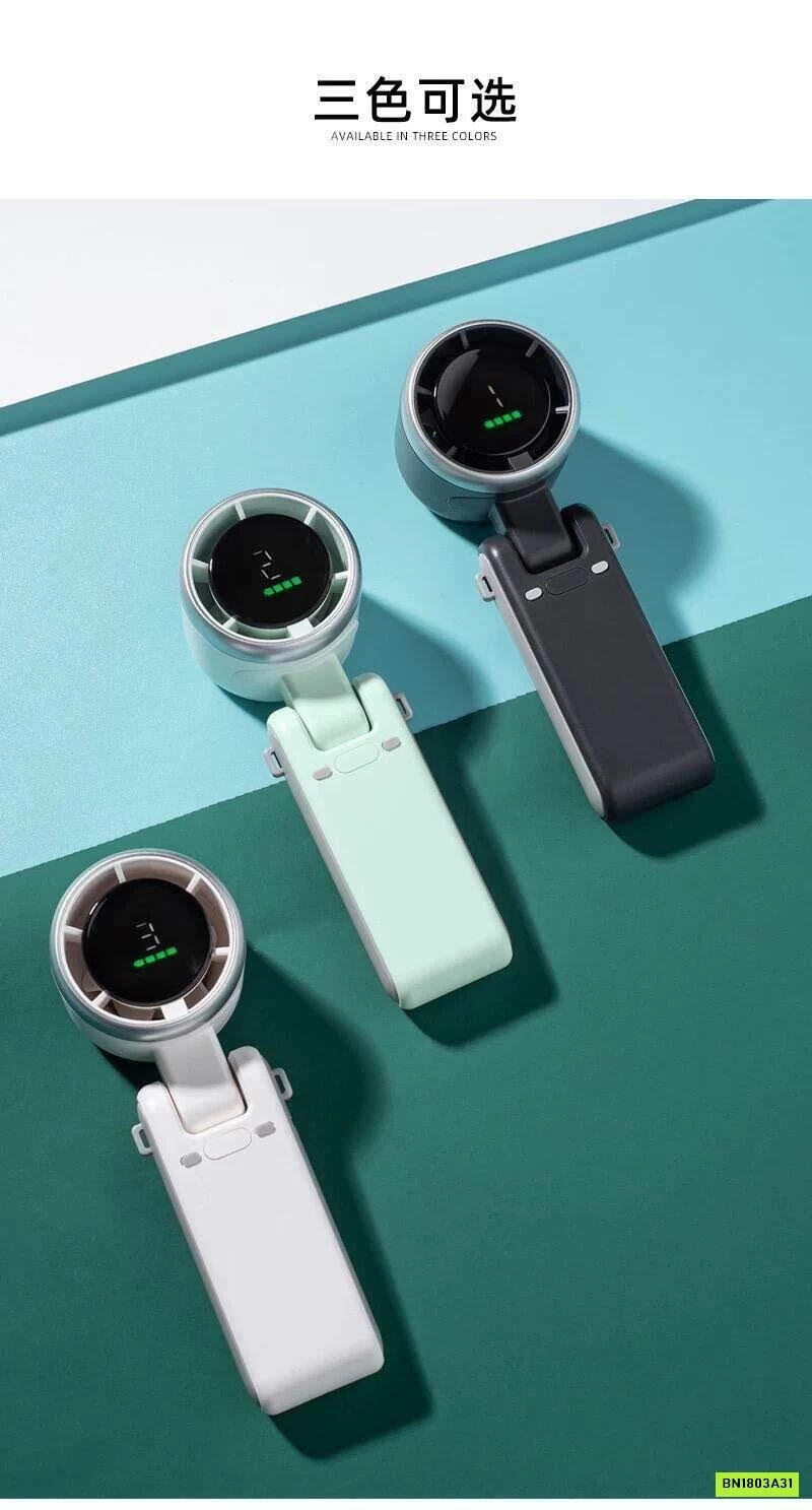 QUẠT MINI GẤP GỌN ĐEO CỔ