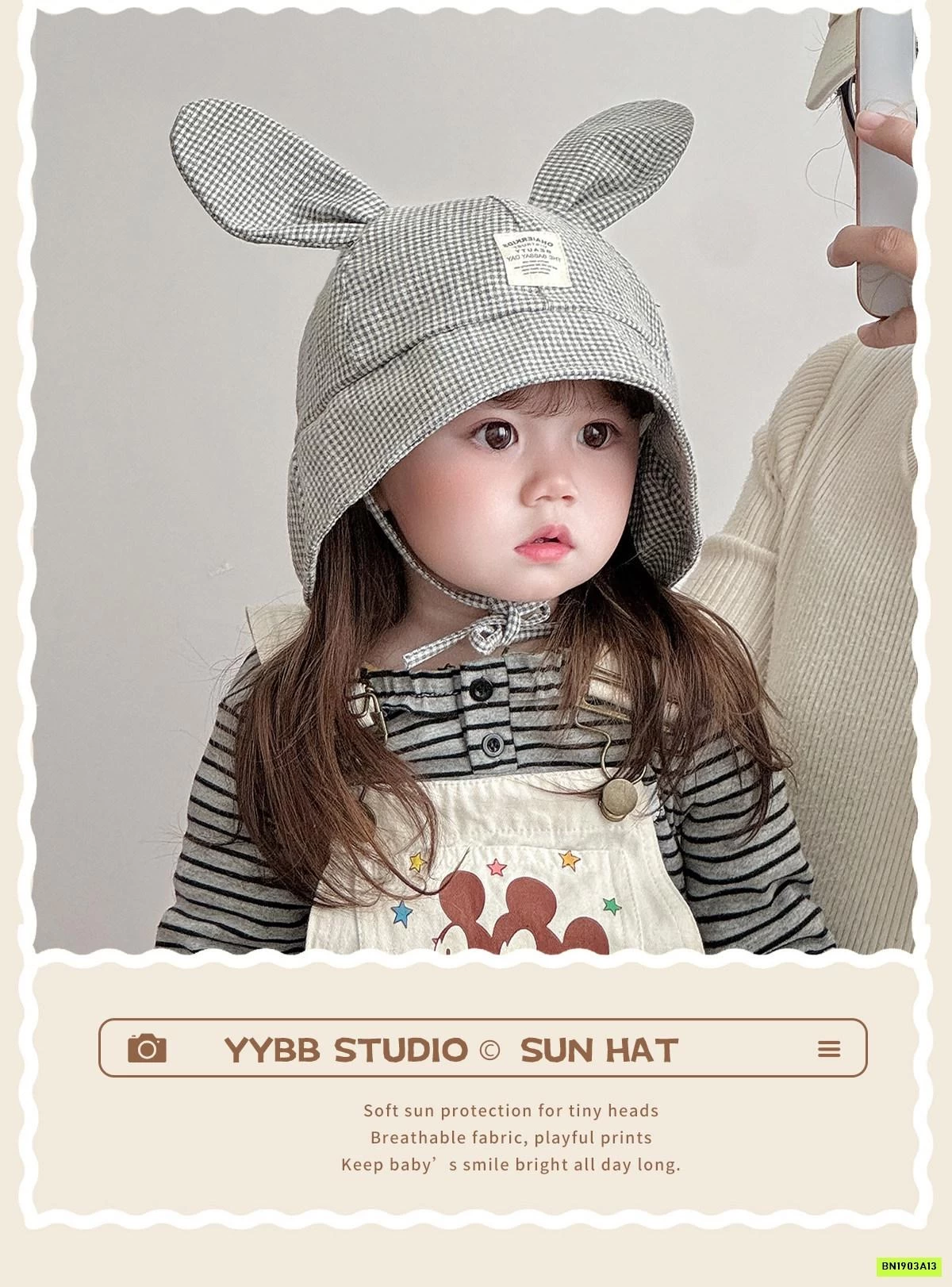 MŨ CHỐNG NẮNG TAI THỎ