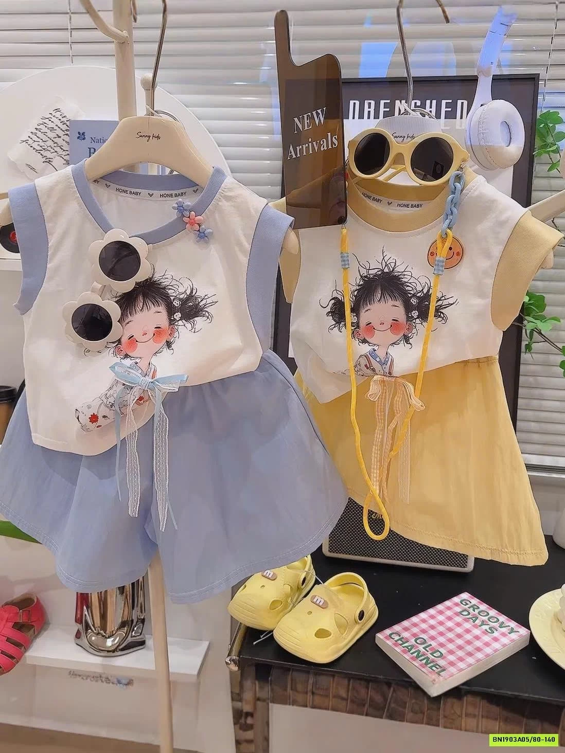 BỘ ĐỒ 2 MẢNH CHO BÉ GÁI