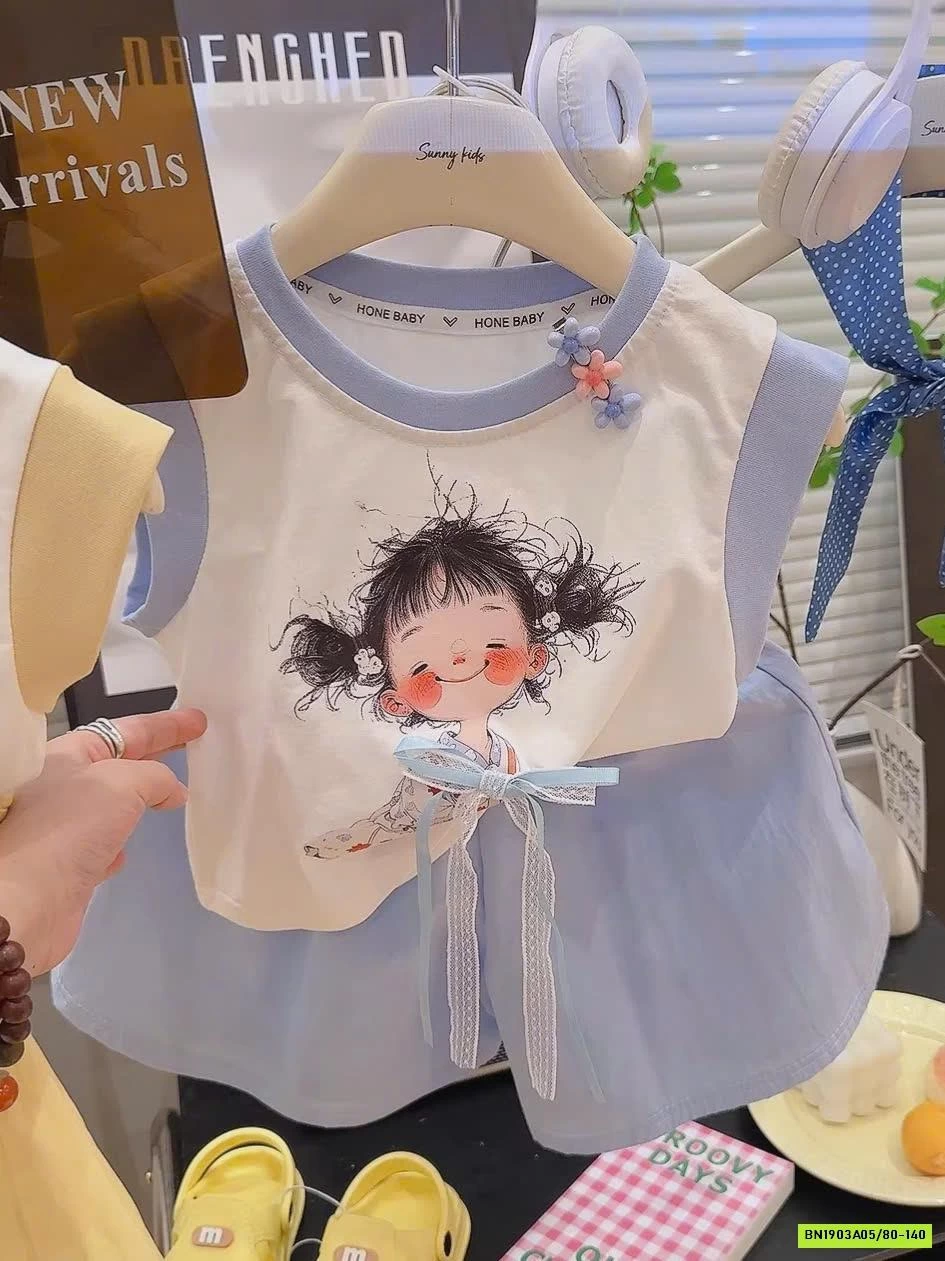 BỘ ĐỒ 2 MẢNH CHO BÉ GÁI