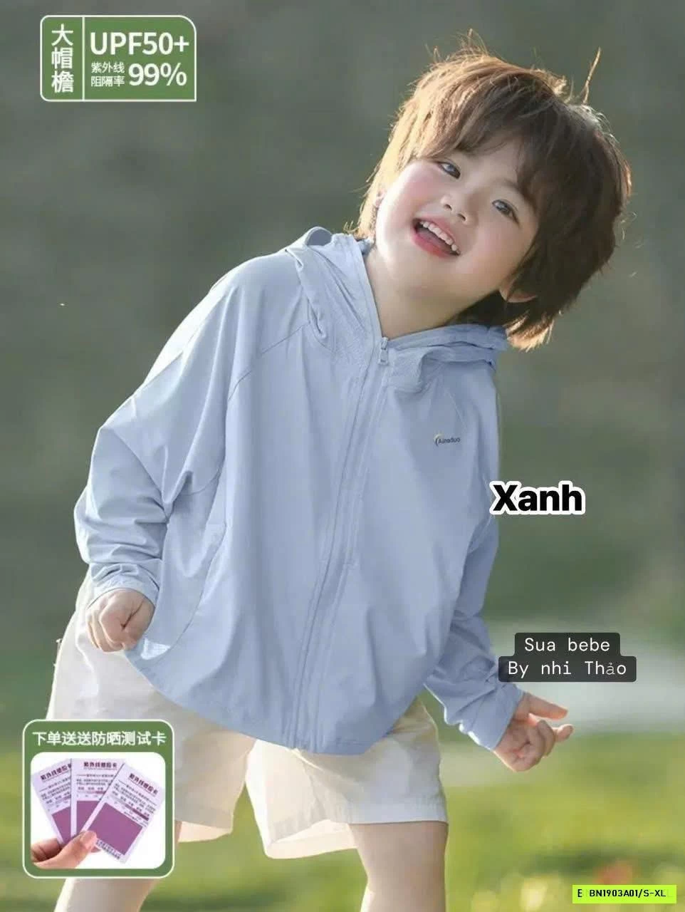 ÁO CHỐNG NẮNG BĂNG LẠNH UPF50+ CHO BÉ