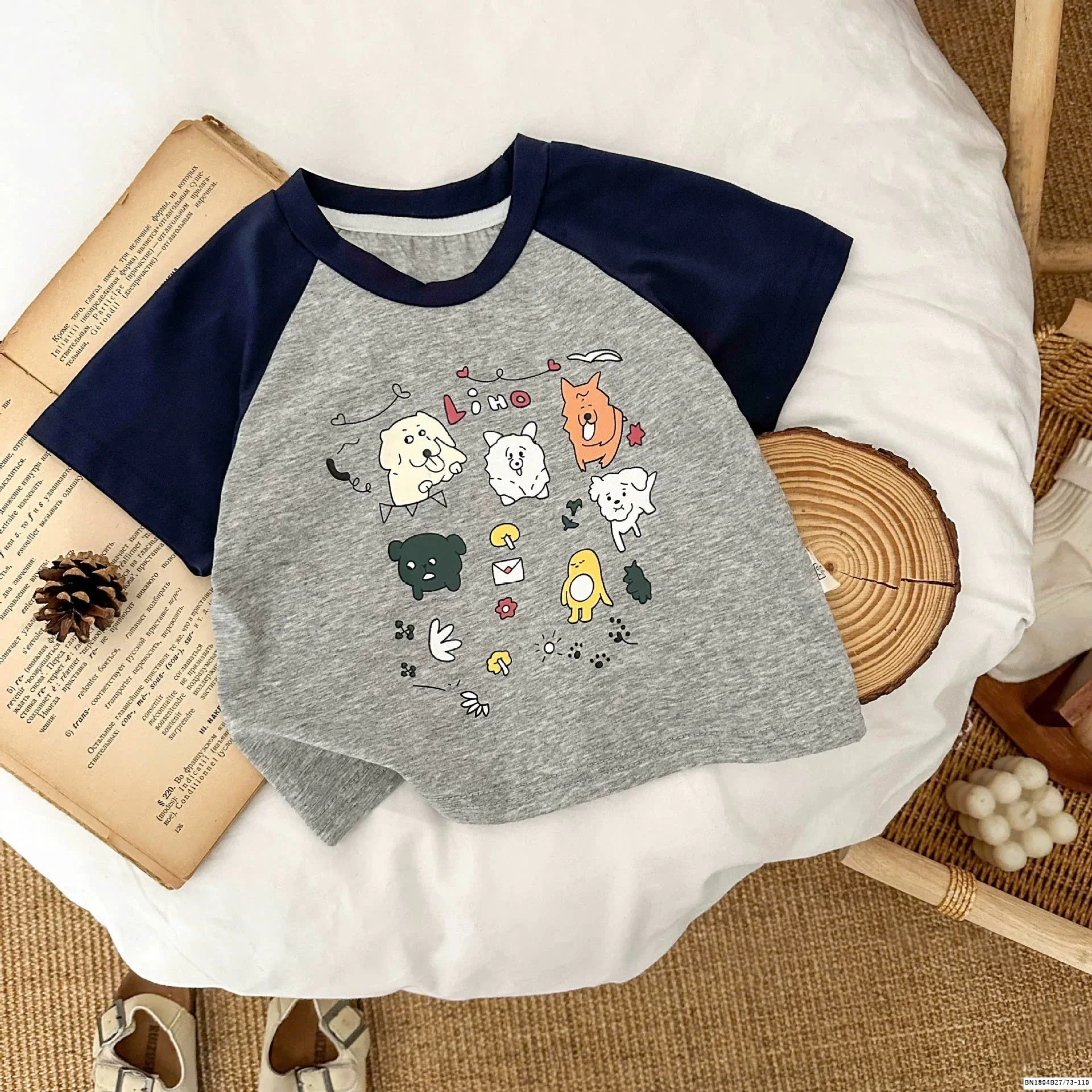 ÁO THUN PHỐI MÀU SZ NHÍ