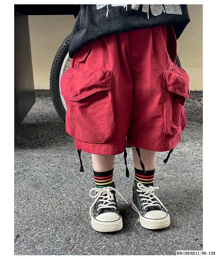 QUẦN SHORT ĐỎ TÚI HỘP