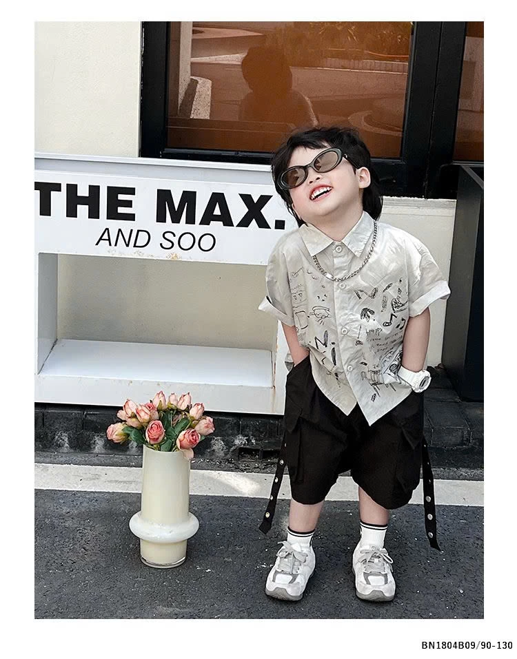 ÁO SƠ MI VẼ HÌNH NGỘ NGHĨNH