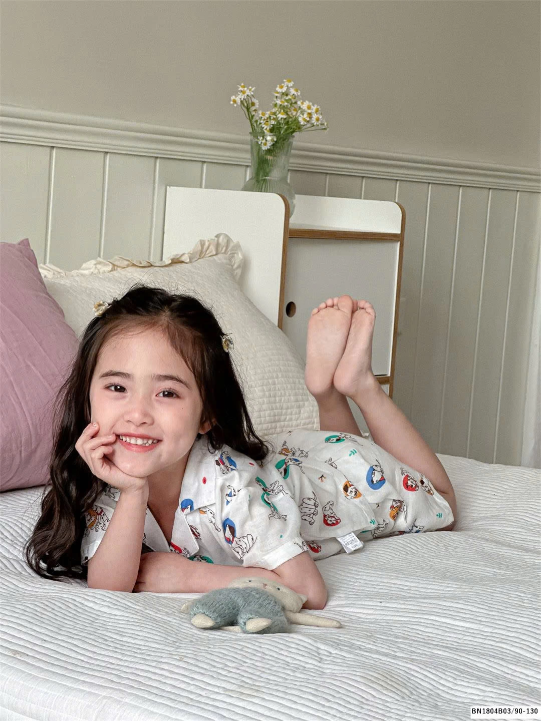 BỘ PIZAMA CỘC TAY MẸ BÉ