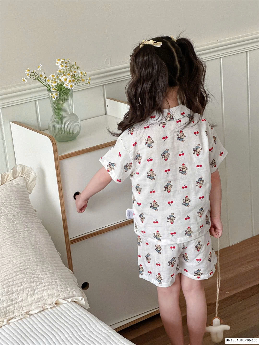 BỘ PIZAMA CỘC TAY MẸ BÉ