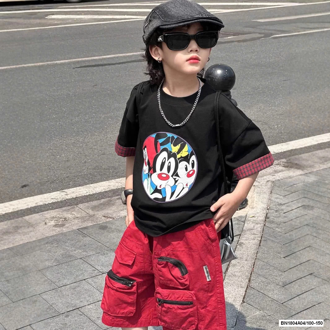 ÁO MICKEY MIX SHORT ĐỎ