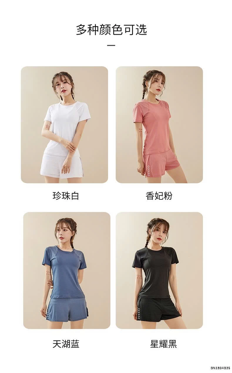 BỘ ĐỒ TẬP NỮ TRƠN MÀU