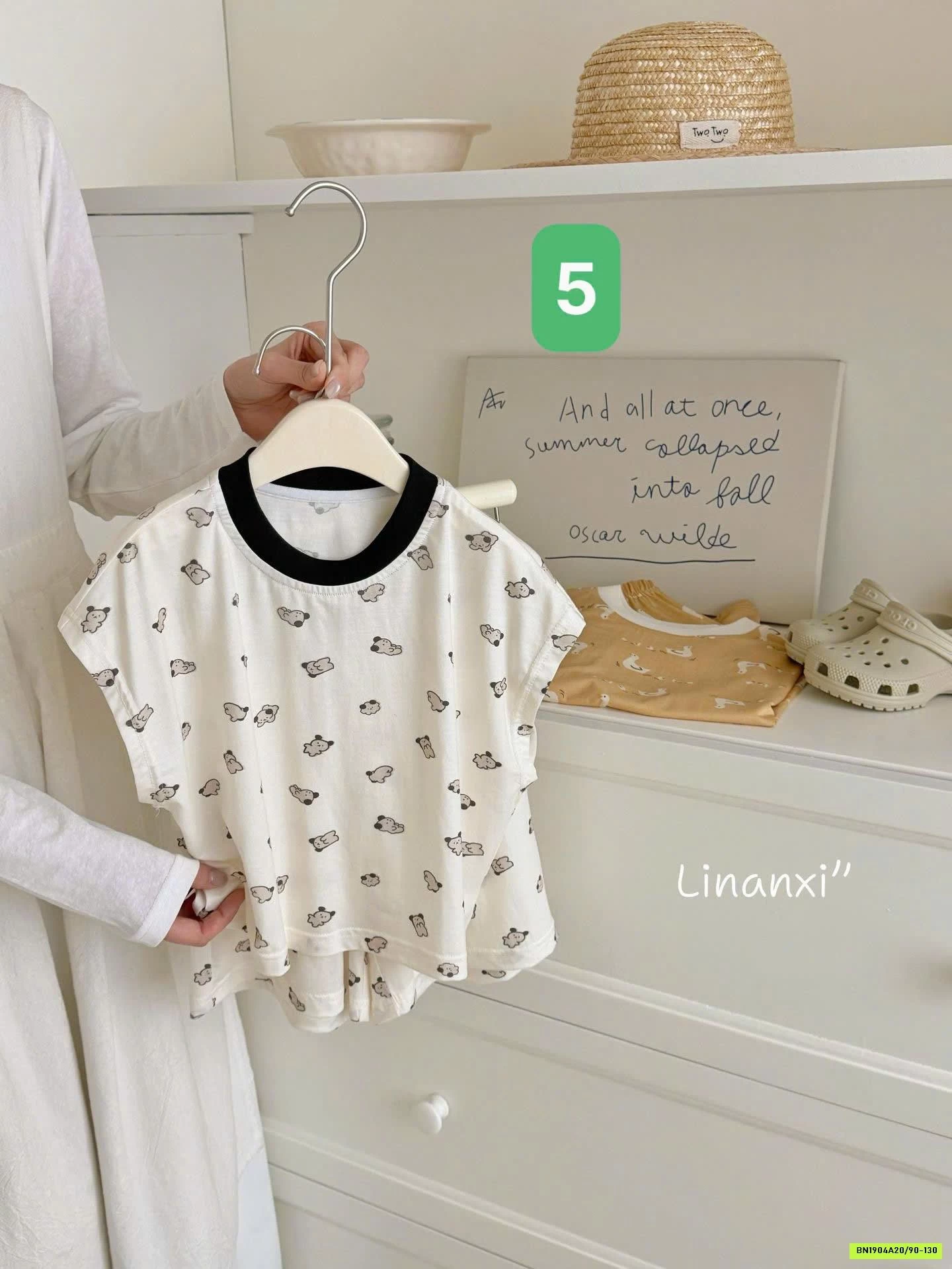 BỘ MẶC NHÀ HỌA TIẾT 87161 LINANXI