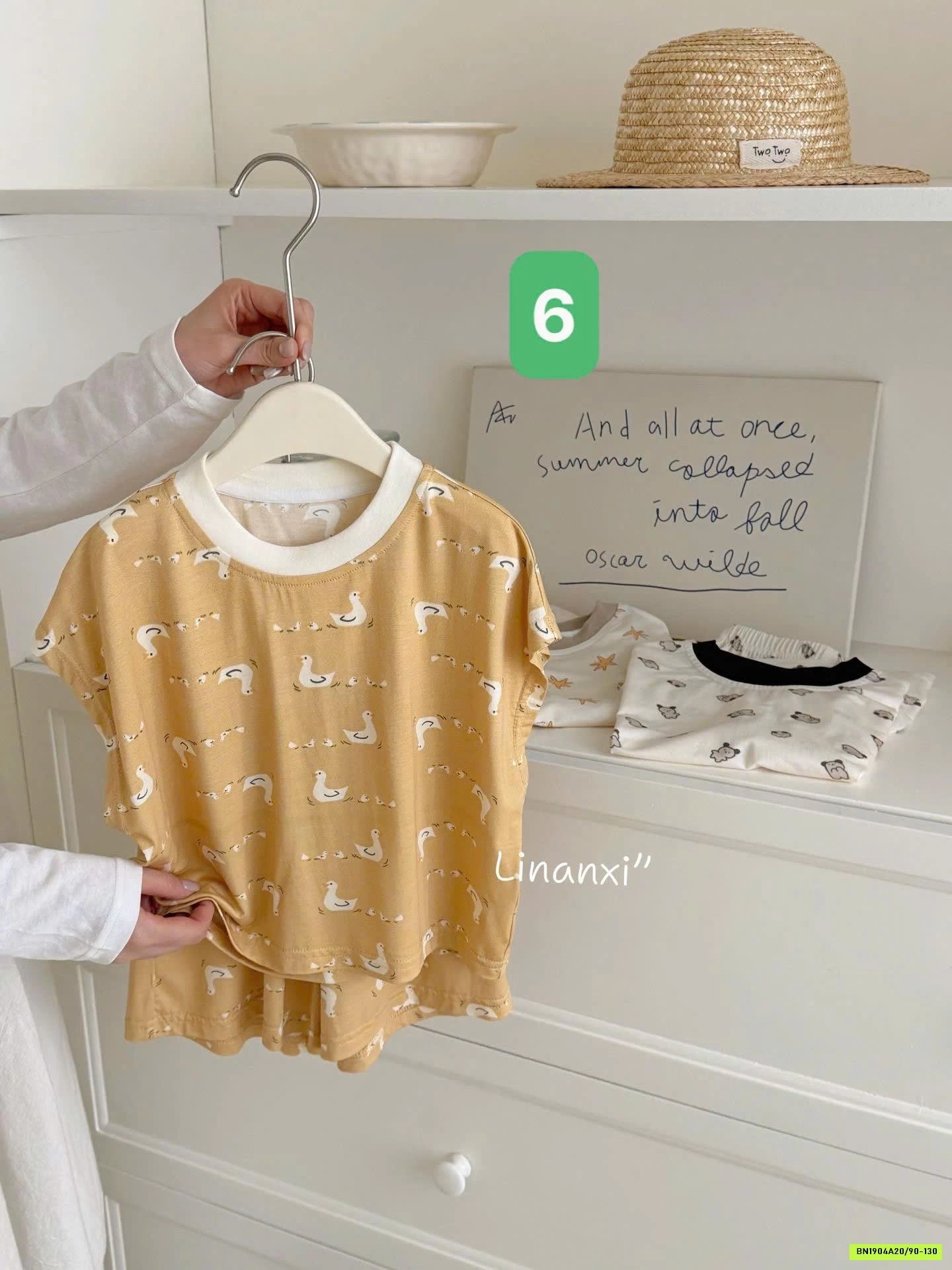 BỘ MẶC NHÀ HỌA TIẾT 87161 LINANXI