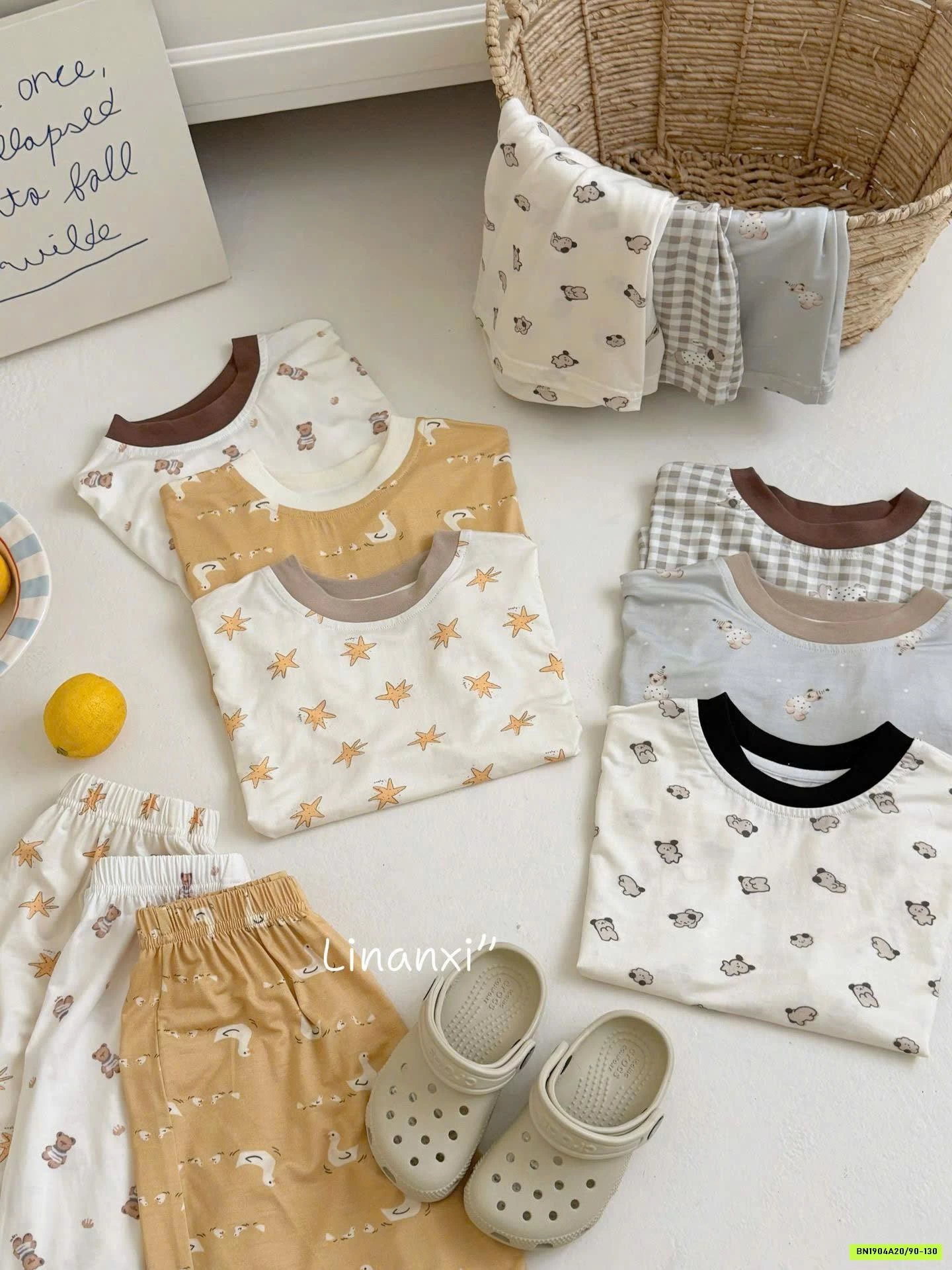 BỘ MẶC NHÀ HỌA TIẾT 87161 LINANXI