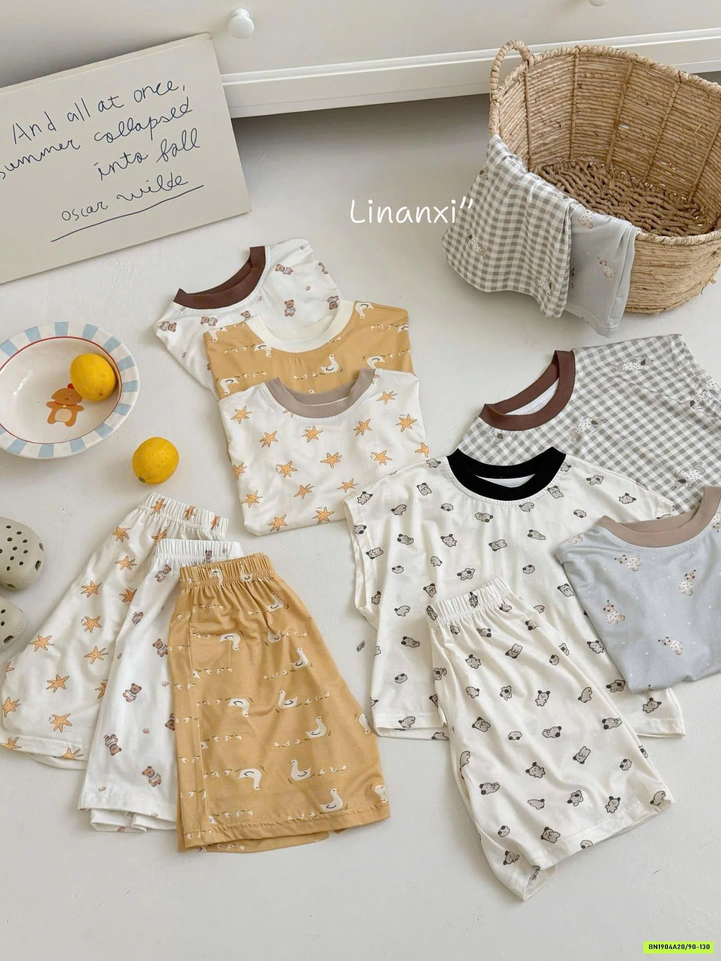 BỘ MẶC NHÀ HỌA TIẾT 87161 LINANXI