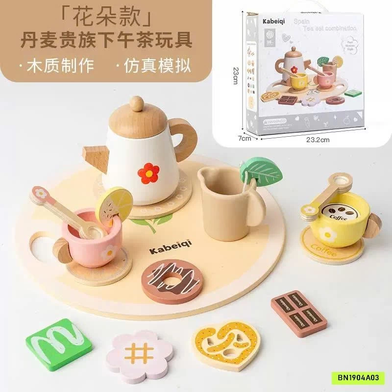 BỘ ĐỒ CHƠI GỖ TRÀ CHIỀU