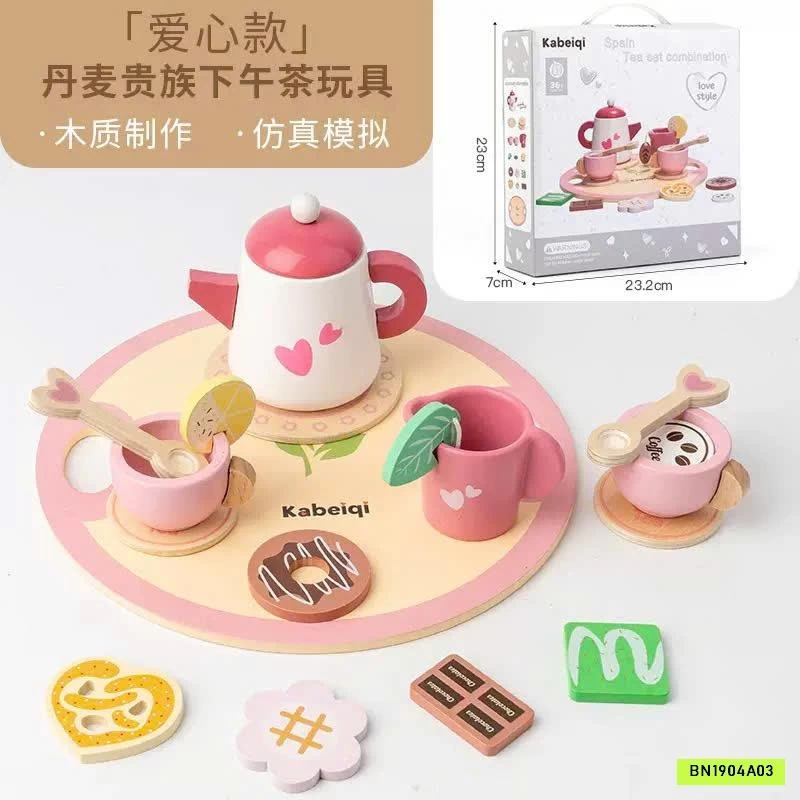 BỘ ĐỒ CHƠI GỖ TRÀ CHIỀU