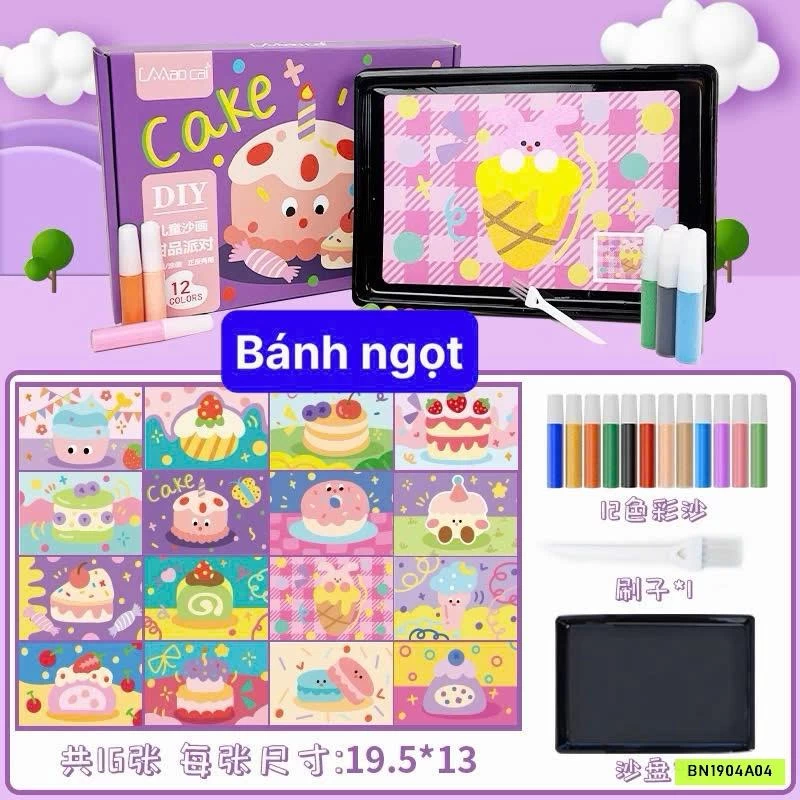 SET TRANH CÁT 13 HÌNH