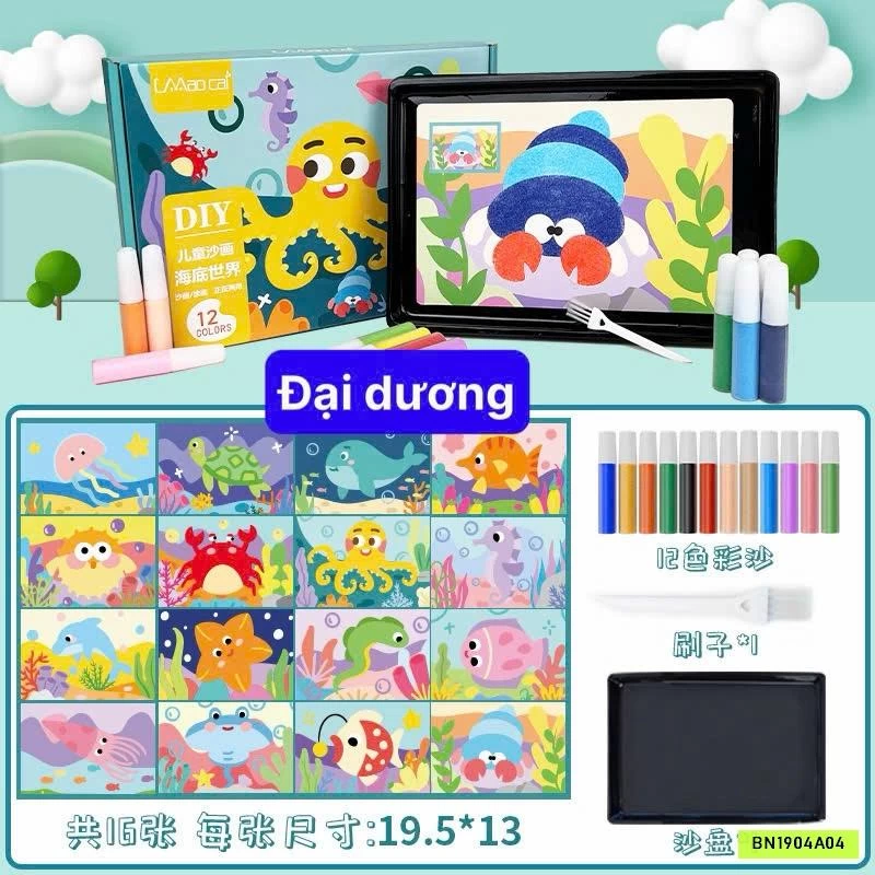 SET TRANH CÁT 13 HÌNH