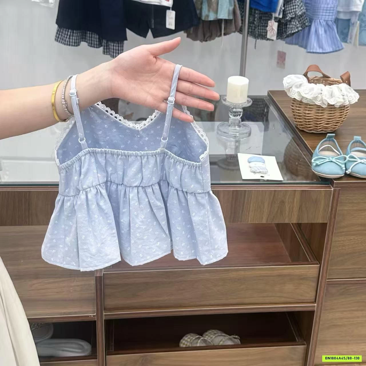 SÉT ÁO 2 DÂY MIX CV TRẮNG