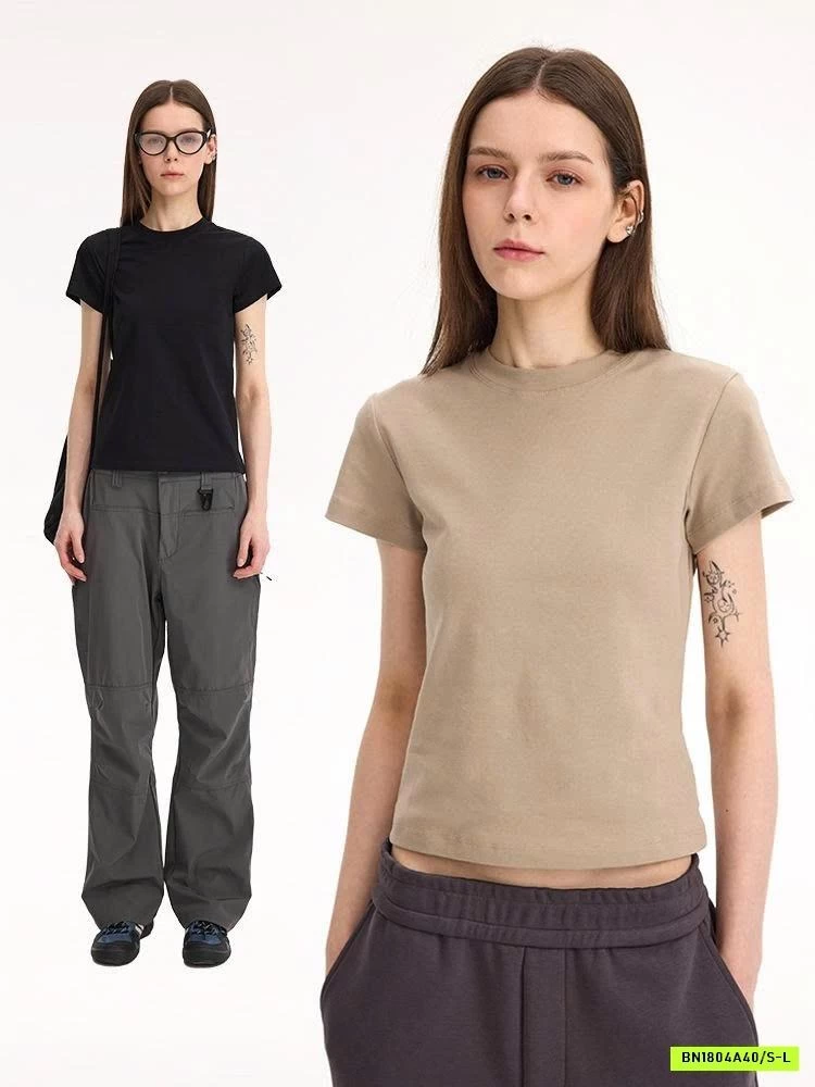 ÁO PHÔNG TRƠN DÁNG ÔM UNF T1012