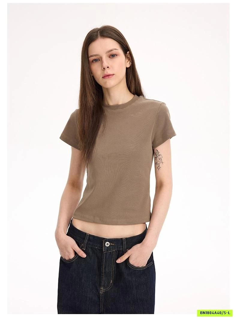 ÁO PHÔNG TRƠN DÁNG ÔM UNF T1012