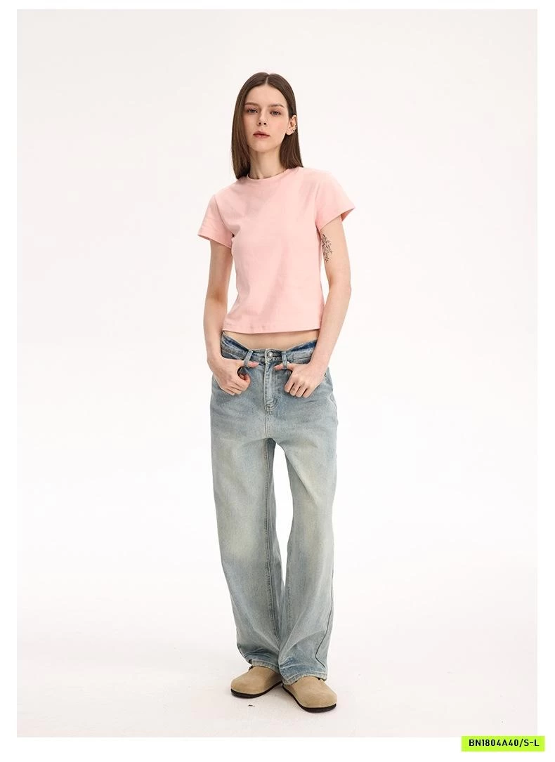 ÁO PHÔNG TRƠN DÁNG ÔM UNF T1012