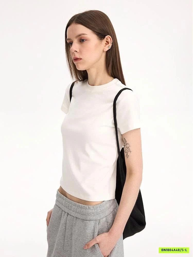 ÁO PHÔNG TRƠN DÁNG ÔM UNF T1012