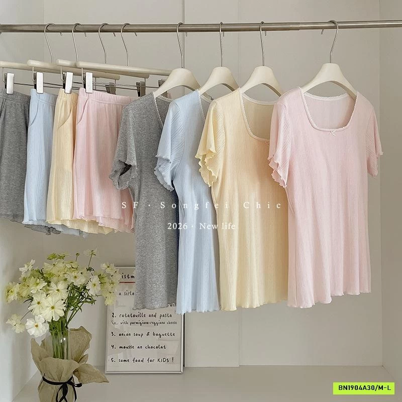 BỘ COTTON GIẤY MẶC NHÀ SONGFEI