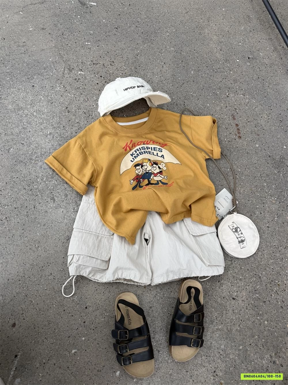 ÁO THUN VÀNG IN HÌNH KUTE