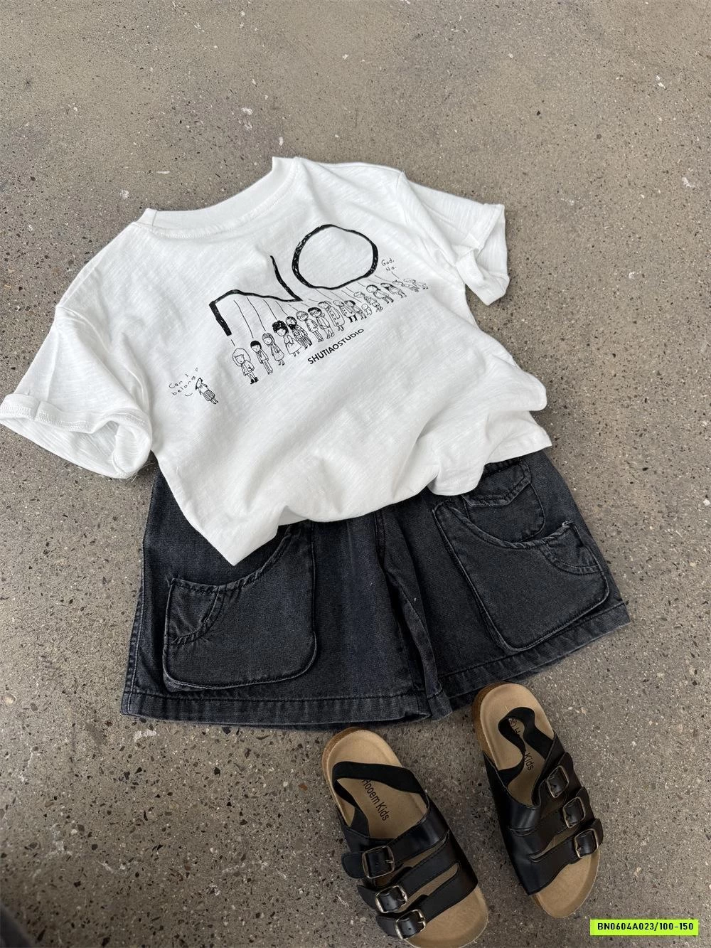 SHORT JEANS TÚI NỔI